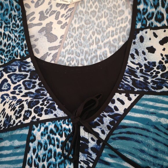 Classic Editions Ladies Animal Print Size XL Made in Canada Top - Picture 6 of 10